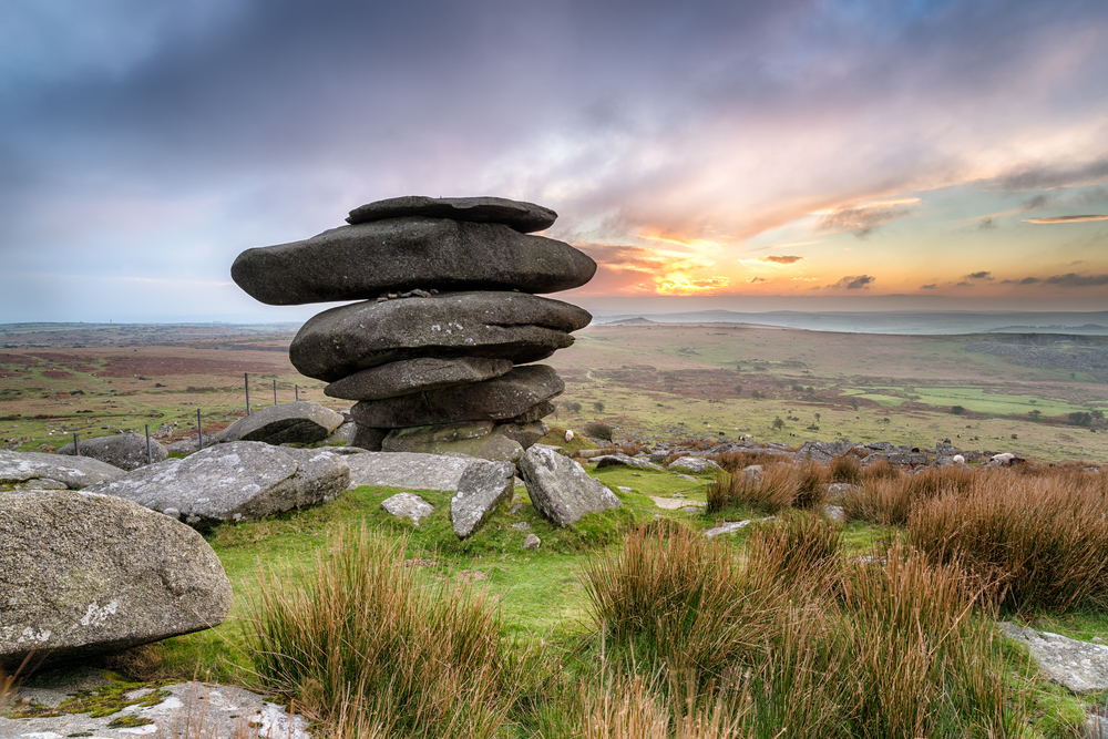 Disused quarry on Bodmin Moor, It was very wild and windy o…