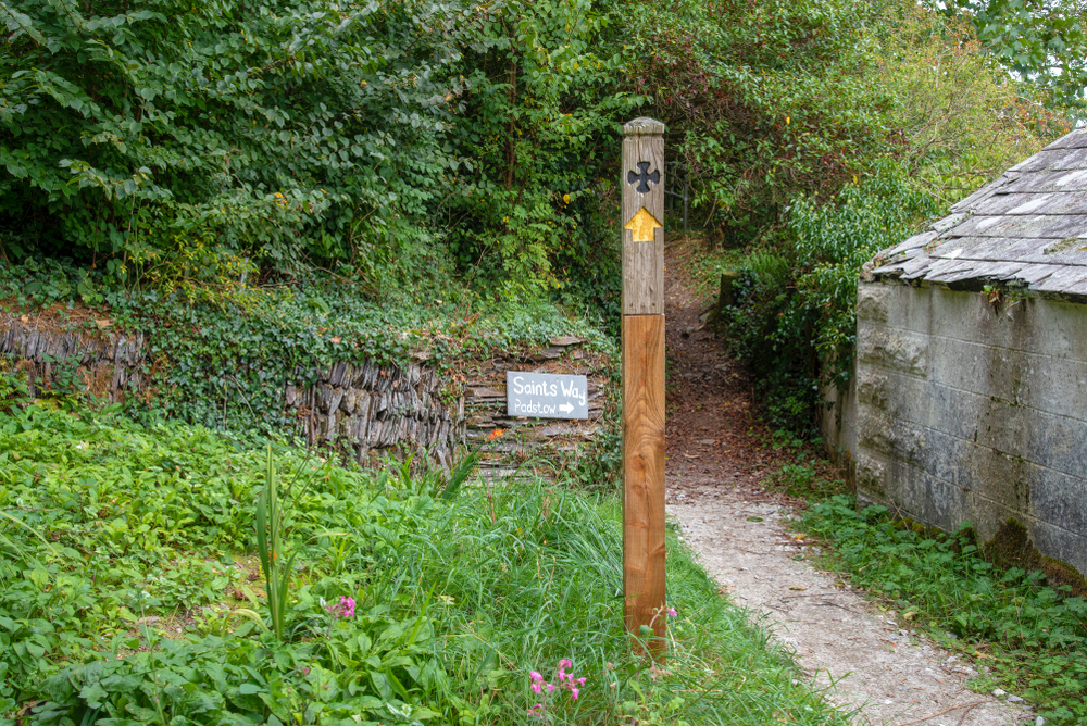 The Saint's Way sign post Little Petherick